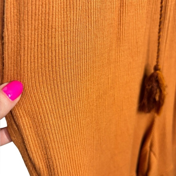 Anthropologie Marina BOHO Festival Wide-Leg Jumpsuit in Orange Rust Size Small - Picture 15 of 16